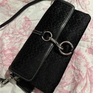 Coach shimmery bag and wallet set